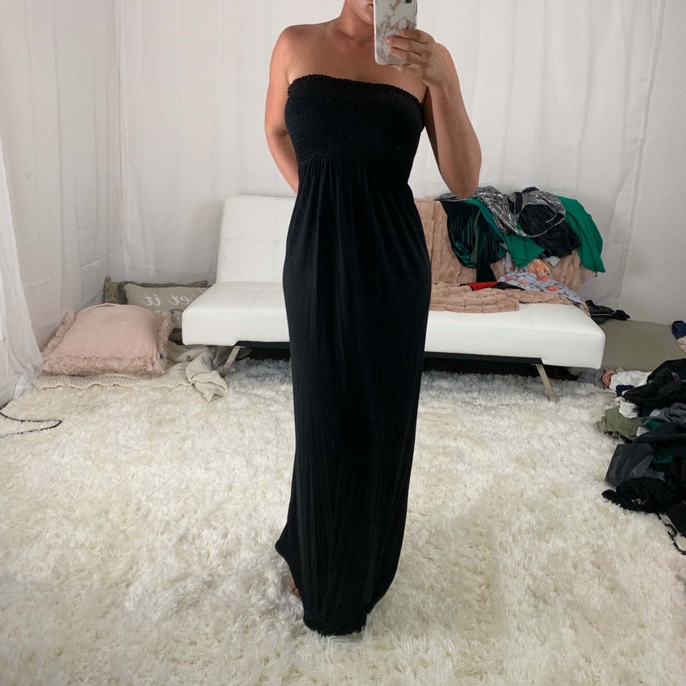 COPY - Black summer maxi dress size medium/large